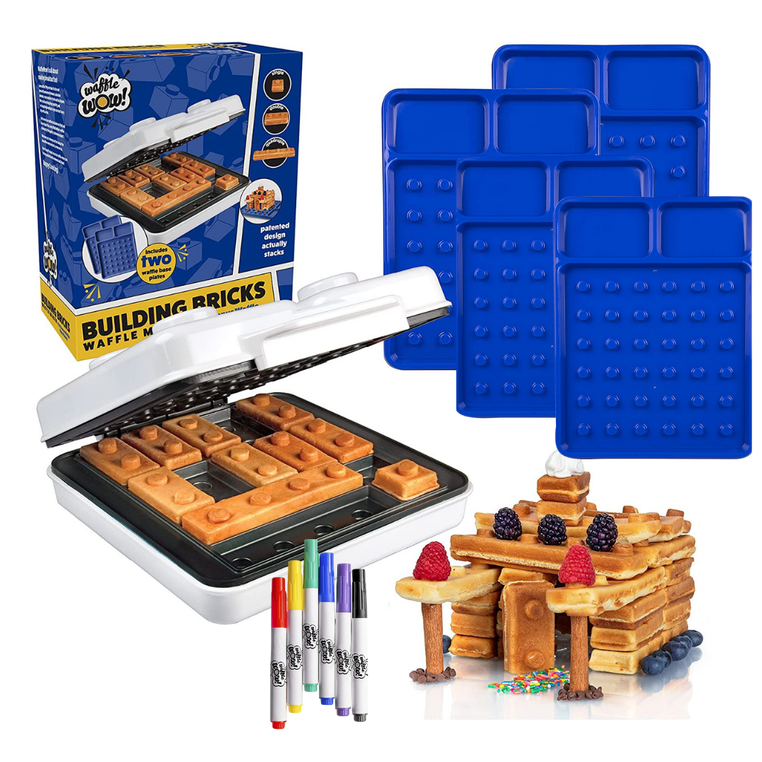 FAMILY PACK Building Brick Waffle Maker Accessories Waffle Wow