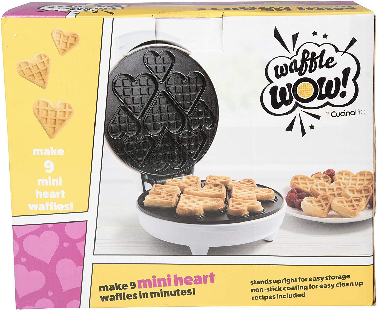 Waffle Maker Round Heart Waffle Maker, CucinaPro