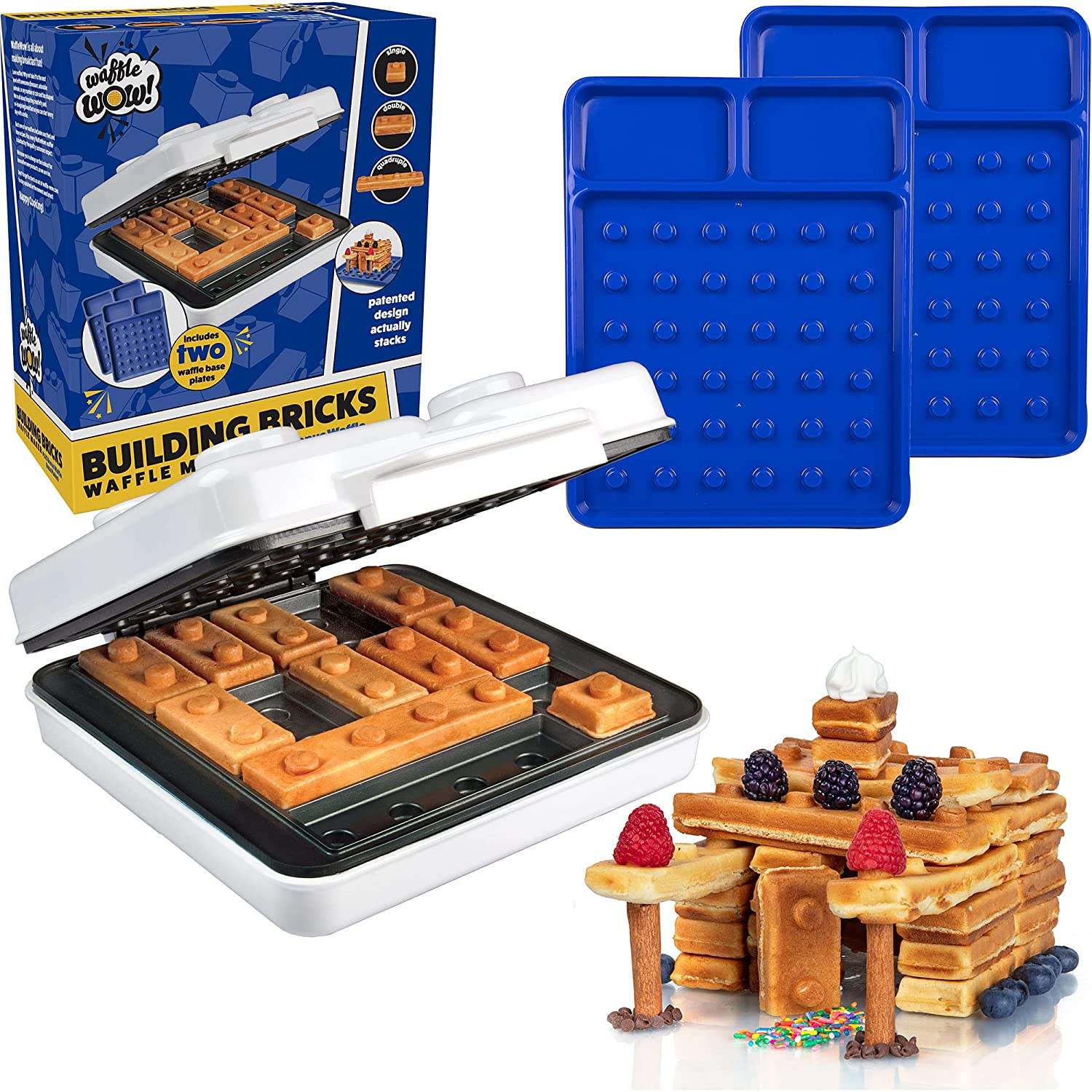 Waffle Wow! RNAB09BZVJMY2 easter bunny mini waffle maker - make